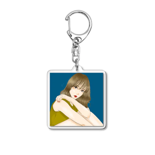 ロングヘア子 Acrylic Key Chain