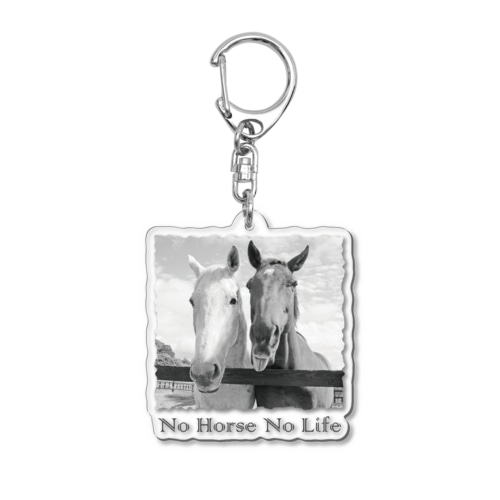 スピプー（モノクロ） Acrylic Key Chain