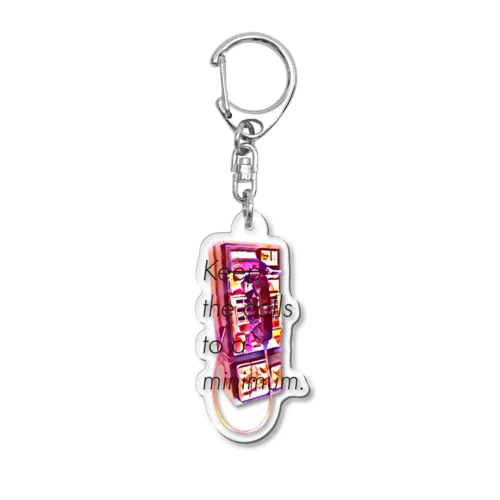 電話は最低限にして01 Acrylic Key Chain