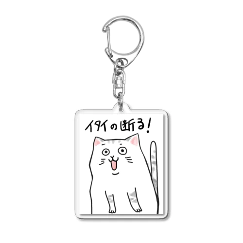 イタイの断る！ネコ Acrylic Key Chain