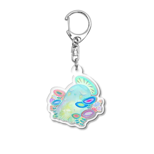 おばけちゃん、花々 Acrylic Key Chain