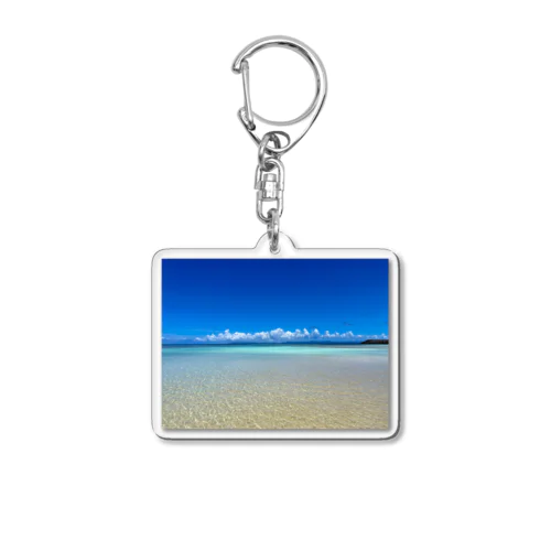 Breathing blue Acrylic Key Chain