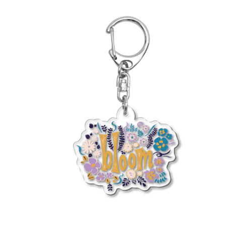 🌸 満開の花束（トロピカル） Acrylic Key Chain