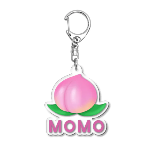 桃のTシャツ・パーカー・マグカップ可愛いグッズ Acrylic Key Chain