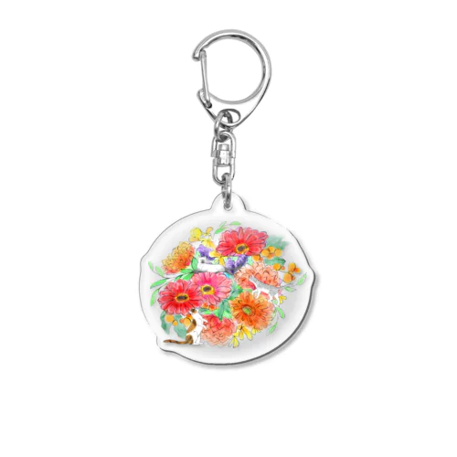 花猫 Acrylic Key Chain