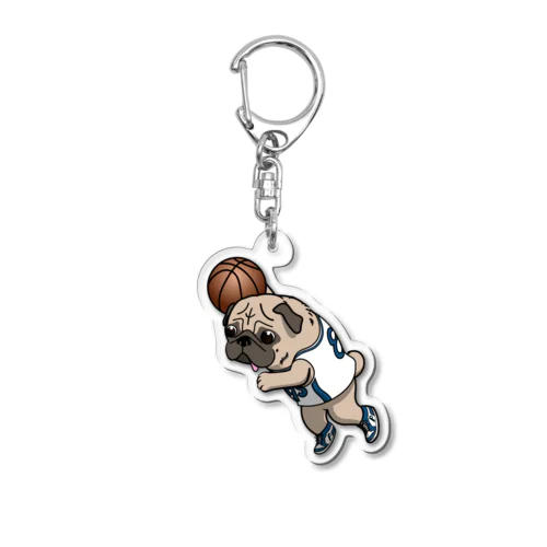 PUG-パグ-ぱぐ　おパグダンク グッズ-3 Acrylic Key Chain