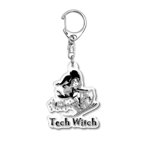 “Tech Witch” Acrylic Key Chain