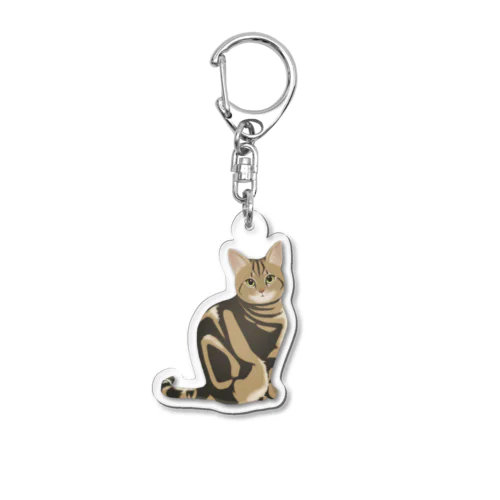 おすましねこ Acrylic Key Chain