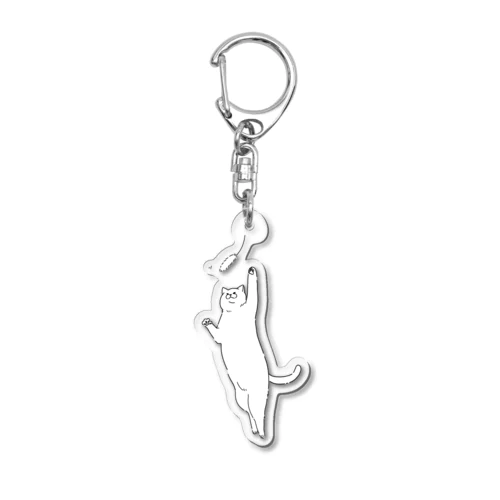 飛ぶ猫 Acrylic Key Chain