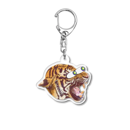 CRAZY CAT(white logo) Acrylic Key Chain