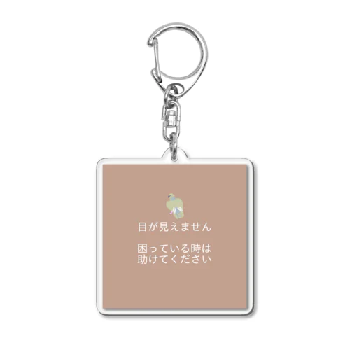 ヘルプ　鳩ポッポ Acrylic Key Chain