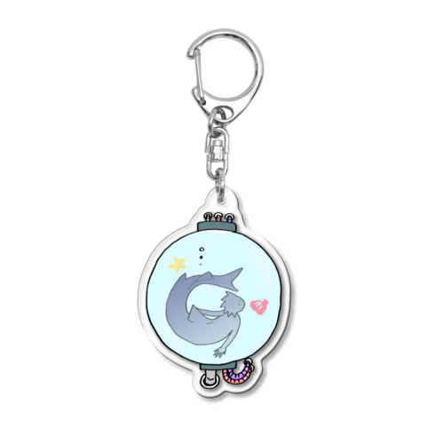 カプセル人魚（泳） Acrylic Key Chain