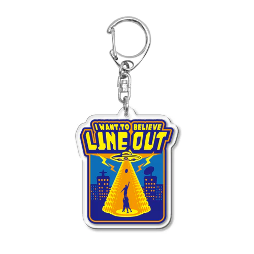 【もうすぐ廃盤】 Lineout! Cartoon ver Acrylic Key Chain