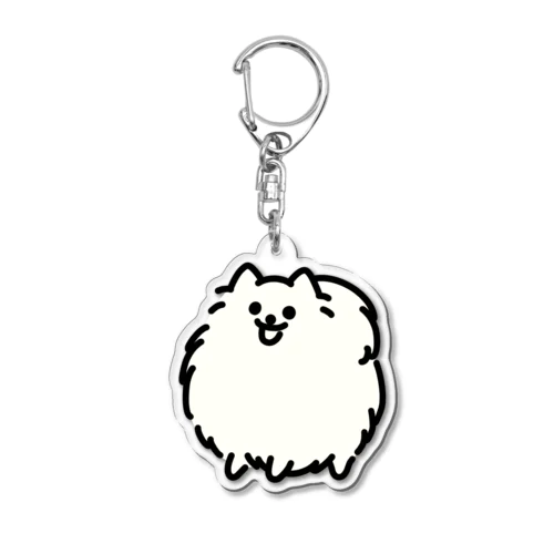 もふもふのポメラニアン Acrylic Key Chain