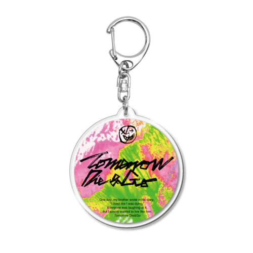 circle&logotype Acrylic Key Chain