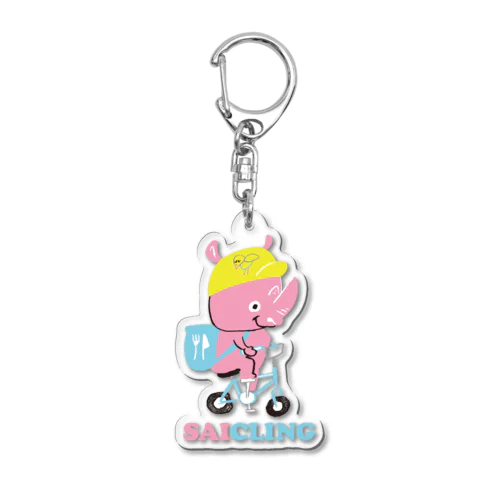 フードデリバリー Acrylic Key Chain