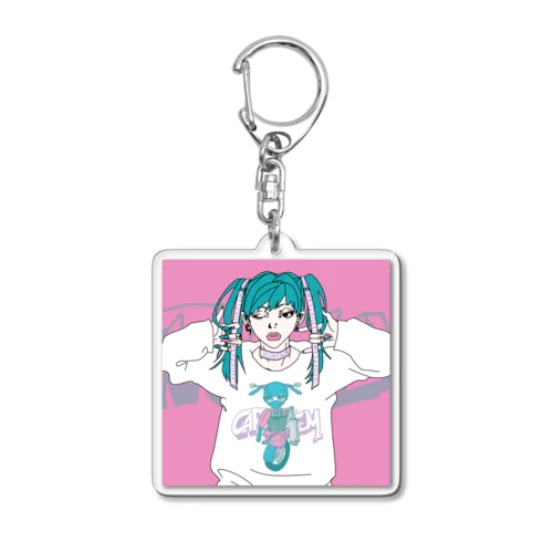 ストリートガール Acrylic Key Chain