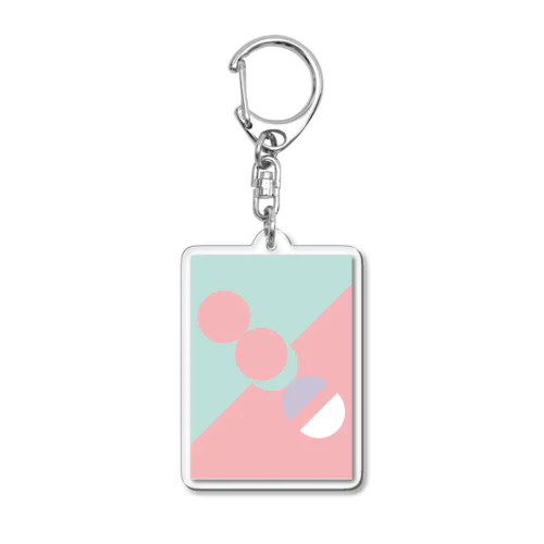 マカロン幾何学 Acrylic Key Chain