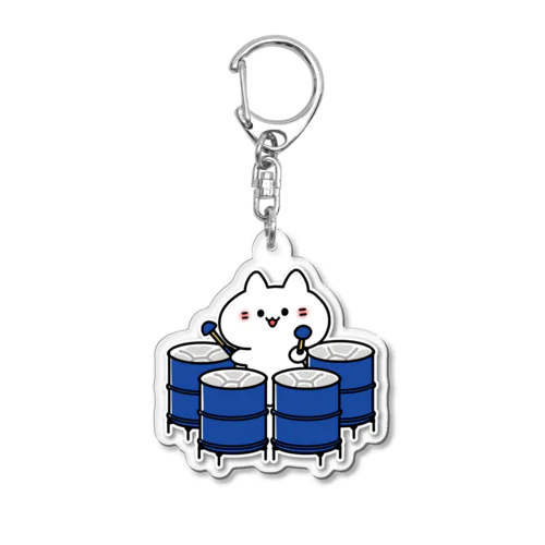 テナーベースパンねこ Acrylic Key Chain