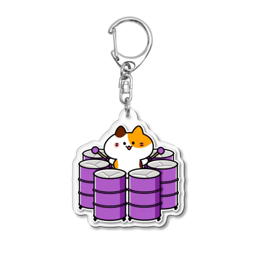 シックスベースパンねこ Acrylic Key Chain