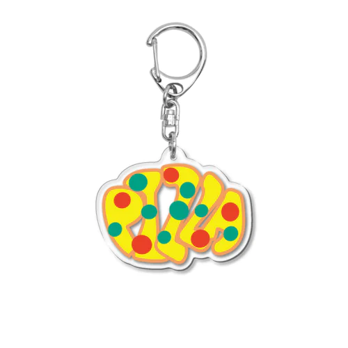 PIZZA  Acrylic Key Chain