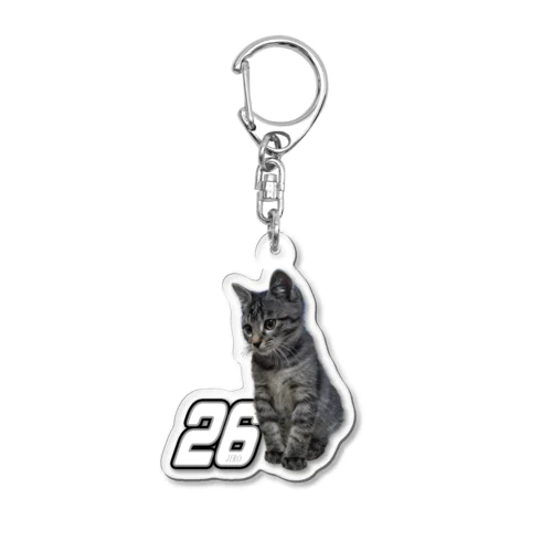 レーサーキャットジロー Acrylic Key Chain