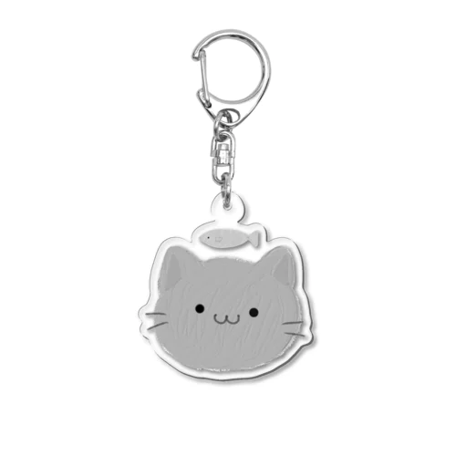 ねこ（はい） Acrylic Key Chain