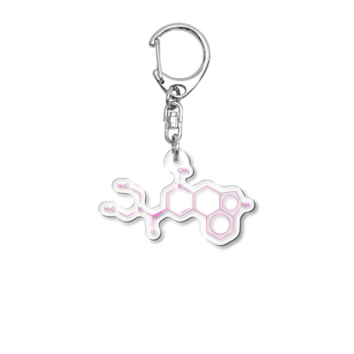 LSDの分子構造 Acrylic Key Chain