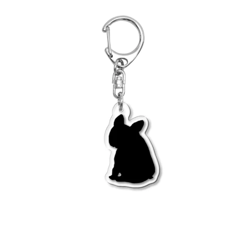 NO FRENCHIE NO LIFE♡ブヒロゴ Acrylic Key Chain