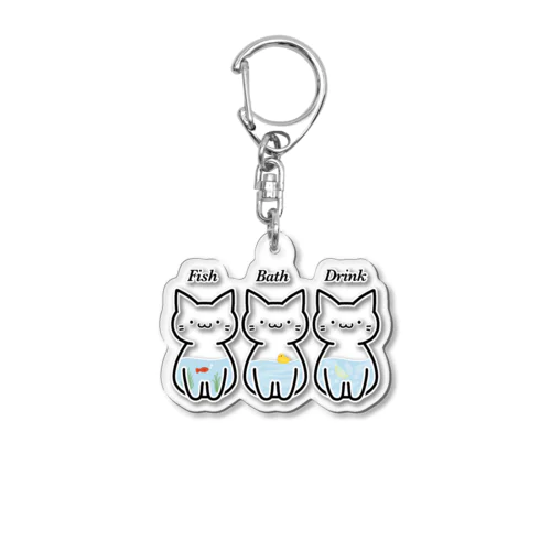 ねこのみず Acrylic Key Chain