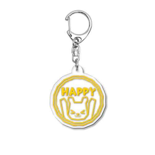 ハッピークマちゃん Acrylic Key Chain