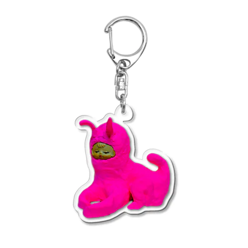 Pink★Cat Acrylic Key Chain