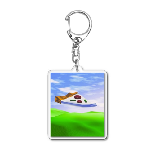 ピザさんのストラップ Acrylic Key Chain