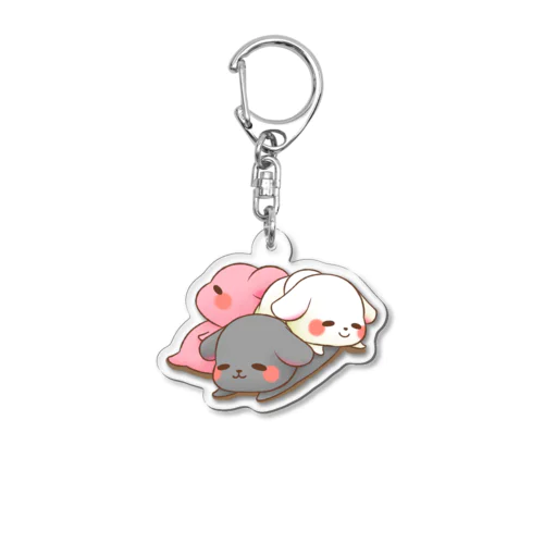 おやすみゆめうさぎ Acrylic Key Chain