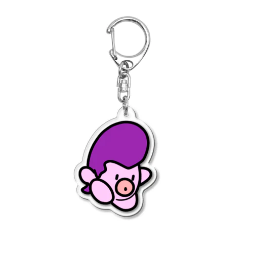 ぽよちゃん_降下！_big Acrylic Key Chain