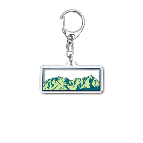 槍穂高連峰B Acrylic Key Chain