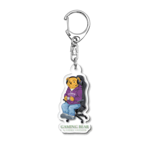 Gaming Bear　ゲーミングくまちゃん Acrylic Key Chain