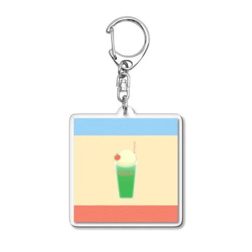 メロンソーダは哈密瓜！ Acrylic Key Chain