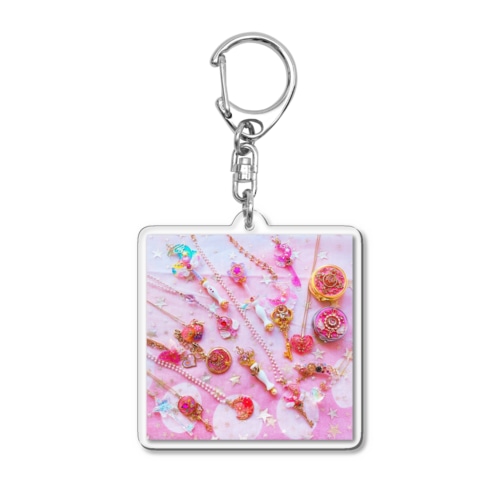 Sachinetic まじかる♡ピンク Acrylic Key Chain