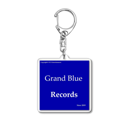 Grand Blue Records Acrylic Key Chain