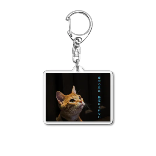 夜中の君は　勘定に入れない Acrylic Key Chain