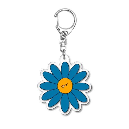 blue flower アクリルキーホルダー