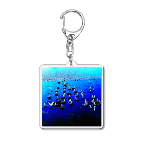 白鷺オセロ Acrylic Key Chain