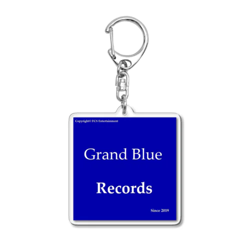 Grand_Blue_Records etc Acrylic Key Chain