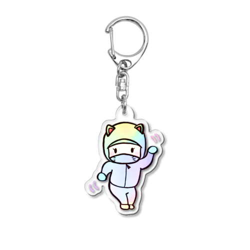 だんしんぐ♪にゃい Acrylic Key Chain