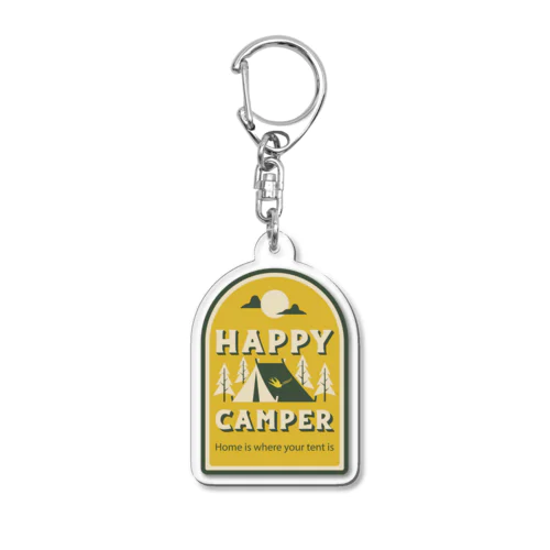 Happy Camper アクリルキーホルダー