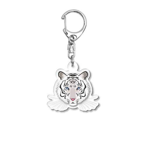 Big Tiger(white) Acrylic Key Chain