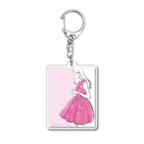 ピンクスカート Acrylic Key Chain