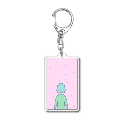 星落ち葉 ピンクver Acrylic Key Chain