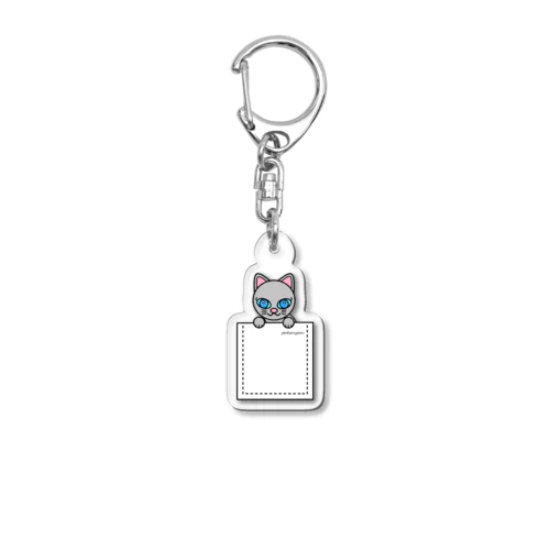 ねこ　pokenyan　ロシにゃん Acrylic Key Chain